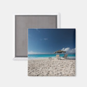 熱帯ビーチ |アンギラ，サンディビーチ マグネット (正面/裏面)