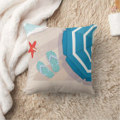 熱帯ビーチ クッション (ブランケット)