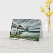 熱帯ビーチ |クリアウォーターフロリダ カード (黄色い花)