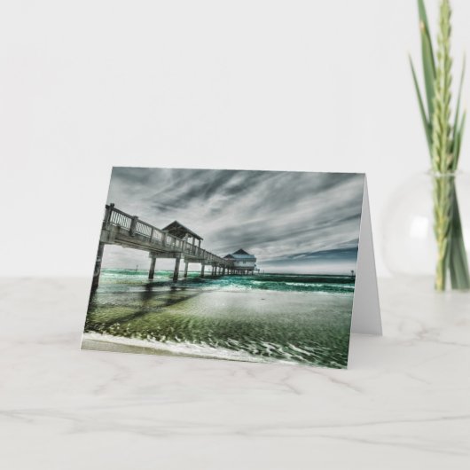 熱帯ビーチ |クリアウォーターフロリダ カード (正面)