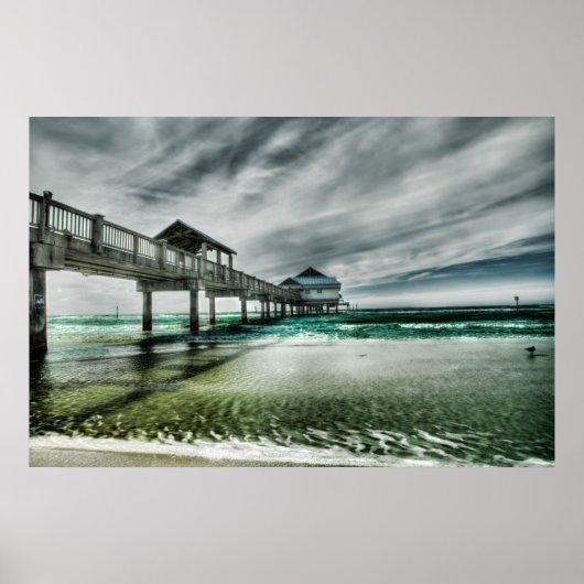 熱帯ビーチ |クリアウォーターフロリダ ポスター (正面)