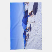 熱帯ビーチ |クリアウォーター、フロリダ キッチンタオル (縦)