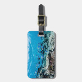 熱帯ビーチ |サンゴの中のチョウザメ ラゲッジタグ (正面縦)