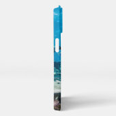 熱帯ビーチ |サンゴの中のチョウザメ iPhoneケース (右側面)