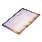 熱帯ビーチ |サンセットセーリングボート、フィリピン ノートパッド (アングル)