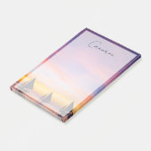 熱帯ビーチ |サンセットセーリングボート、フィリピン ポストイット (アングル)