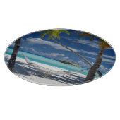 熱帯ビーチ |サンディビーチ、モルディブ カッティングボード (角)