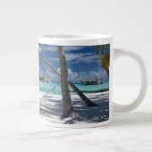 熱帯ビーチ |サンディビーチ、モルディブ ジャンボコーヒーマグカップ (右)