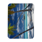 熱帯ビーチ |サンディビーチ、モルディブ マグネット (縦)