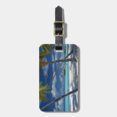 熱帯ビーチ |サンディビーチ、モルディブ ラゲッジタグ (正面縦)