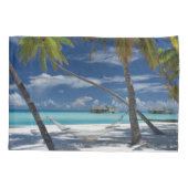 熱帯ビーチ |サンディビーチ、モルディブ 枕カバー (裏面)