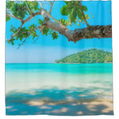 熱帯ビーチ シャワーカーテン (正面)