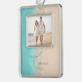 熱帯ビーチ シルバープレートフレームオーナメント (左)