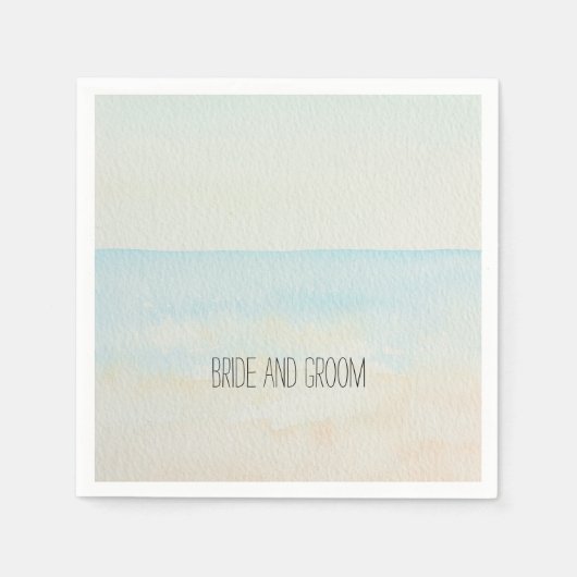 熱帯ビーチ スタンダードカクテルナプキン (正面)