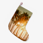 熱帯ビーチ スモールクリスマスストッキング (正面 (吊り時))