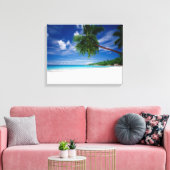 熱帯ビーチ |セーシェル キャンバスプリント (インサイチュ (リビング))