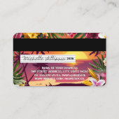 熱帯ビーチ | デビットカードスタイル 名刺 (裏面)