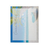 熱帯ビーチ |トロピカルランドスケープビーチスイング ノートパッド (回転)