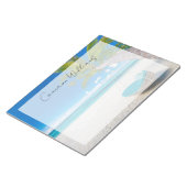 熱帯ビーチ |トロピカルランドスケープビーチスイング ノートパッド (アングル)