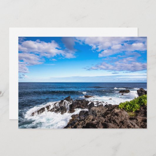 熱帯ビーチ |ハレアカラ国立公園マウイ サンキューカード (正面/裏面)