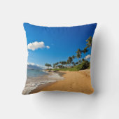 熱帯ビーチ |ハワイ州，マウイ，ワイレア クッション (裏面)