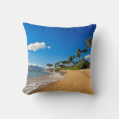 熱帯ビーチ |ハワイ州，マウイ，ワイレア クッション (正面)