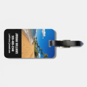 熱帯ビーチ |ハワイ州，マウイ，ワイレア ラゲッジタグ (裏面横)