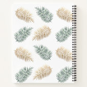 熱帯ビーチ パーソナライズされた ノートブック (裏面)