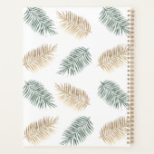 熱帯ビーチ パーソナライズされた プランナー手帳 (裏面)