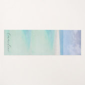 熱帯ビーチ パーソナライズされた ヨガマット (正面(横))