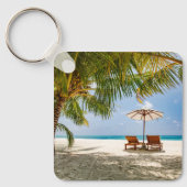 熱帯ビーチ |ビーチドミニカ共和国 キーホルダー (正面)