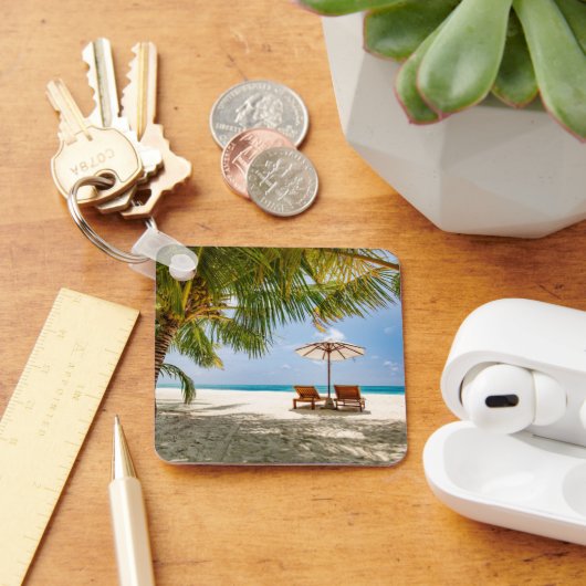 熱帯ビーチ |ビーチドミニカ共和国 キーホルダー (デスク)