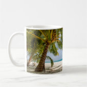 熱帯ビーチ |ビーチドミニカ共和国 コーヒーマグカップ (左)