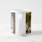 熱帯ビーチ |ビーチドミニカ共和国 ジャンボコーヒーマグカップ (裏面)