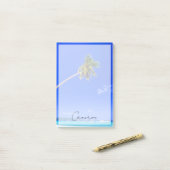 熱帯ビーチ |フィリピン,ホワイトビーチ ポストイット (デスク上)