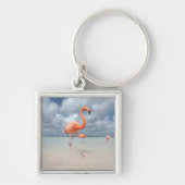 熱帯ビーチ |フラミンゴビーチ、アルバ キーホルダー (正面)