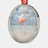 熱帯ビーチ |フラミンゴビーチ、アルバ メタルオーナメント (左)