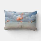 熱帯ビーチ |フラミンゴビーチ、アルバ ランバークッション (裏面)