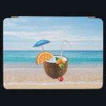 熱帯ビーチ、ブルースカイ、海サンド、ココナッツコクテール iPad AIR カバー<br><div class="desc">この画像は、愛らしい熱帯ビーチの上にココナッツの尾を特徴とする。熱帯の休暇を愛し、ターコイズの海や白い砂浜のビーチや尾骨の夢を見る人に最適。</div>