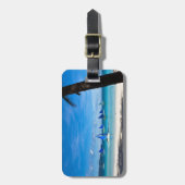 熱帯ビーチ |ホワイトビーチボラカイ島フィリピン ラゲッジタグ (正面縦)