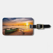 熱帯ビーチ |ボラカイのホワイトビーチ ラゲッジタグ (正面横)