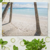 熱帯ビーチ |ボラカイ・フィリピン キッチンタオル (折り畳み)