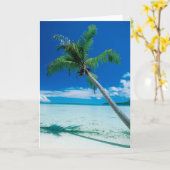熱帯ビーチ |ボラボラビーチモツ・トファリ カード (黄色い花)