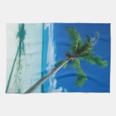 熱帯ビーチ |ボラボラビーチモツ・トファリ キッチンタオル (横)