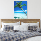 熱帯ビーチ |ボラボラビーチモツ・トファリ キャンバスプリント (インサイチュ (寝室))