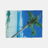 熱帯ビーチ |ボラボラビーチモツ・トファリ フリースブランケット (正面(横))