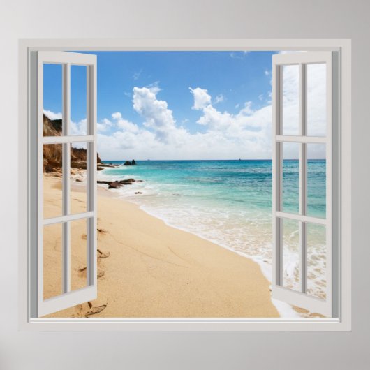 熱帯ビーチ ポスター (正面)