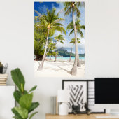 熱帯ビーチ ポスター (ホームオフィス)