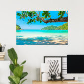 熱帯ビーチ ポスター (ホームオフィス)