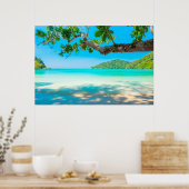 熱帯ビーチ ポスター (キッチン)